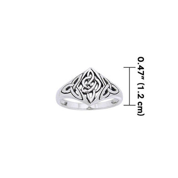 Celtic Trinity Knot Sterling Silver Ring TRI968 - Jewelry